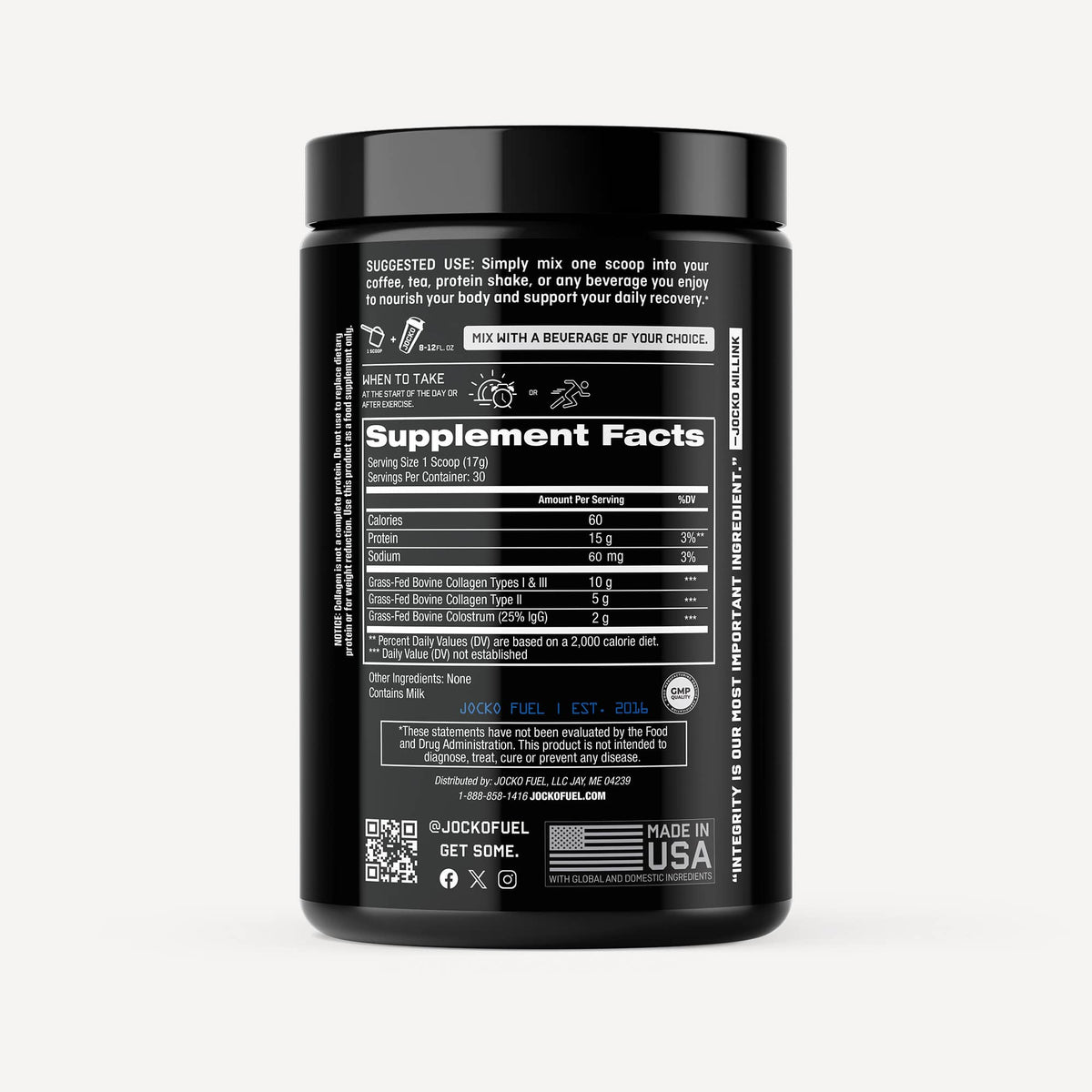 Jocko Collagen + Colostrum