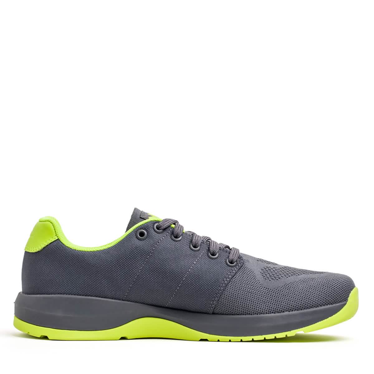 Men's Ballistic Trainers - Wolf Grey + Acid Lime