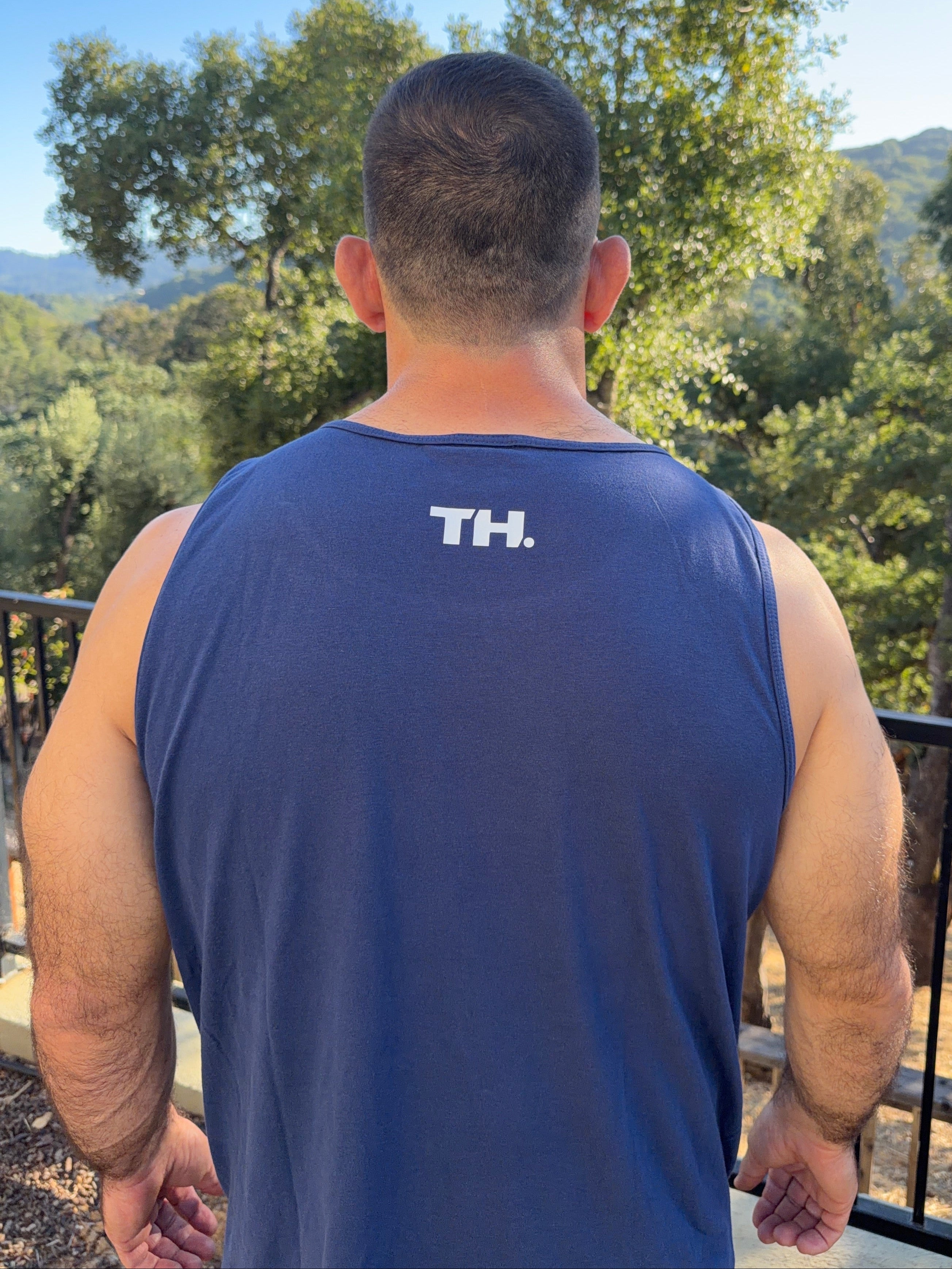 TRAIN HARD / AMERICA THROWBACK TANK