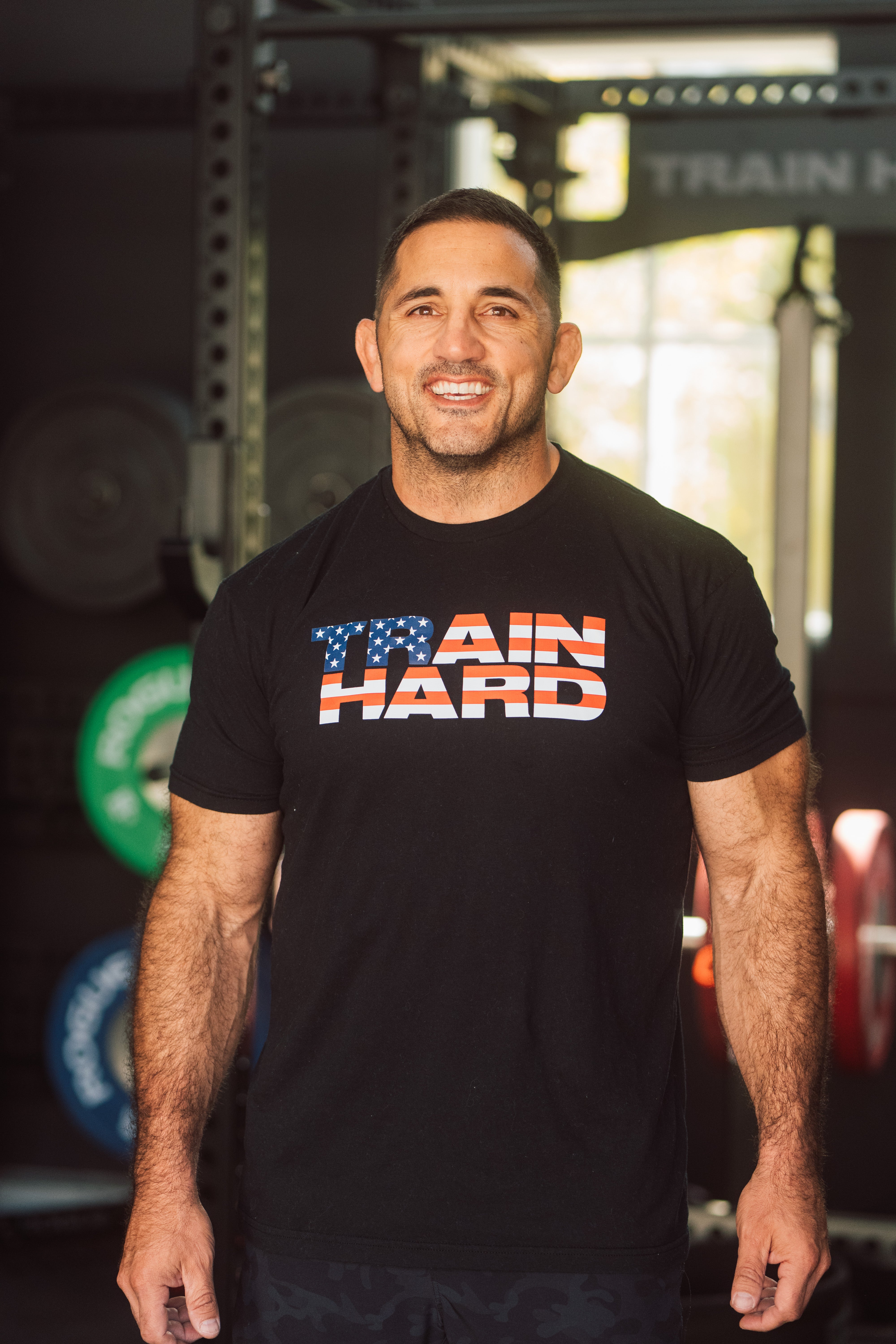 TRAIN HARD / AMERICA THROWBACK BLACK