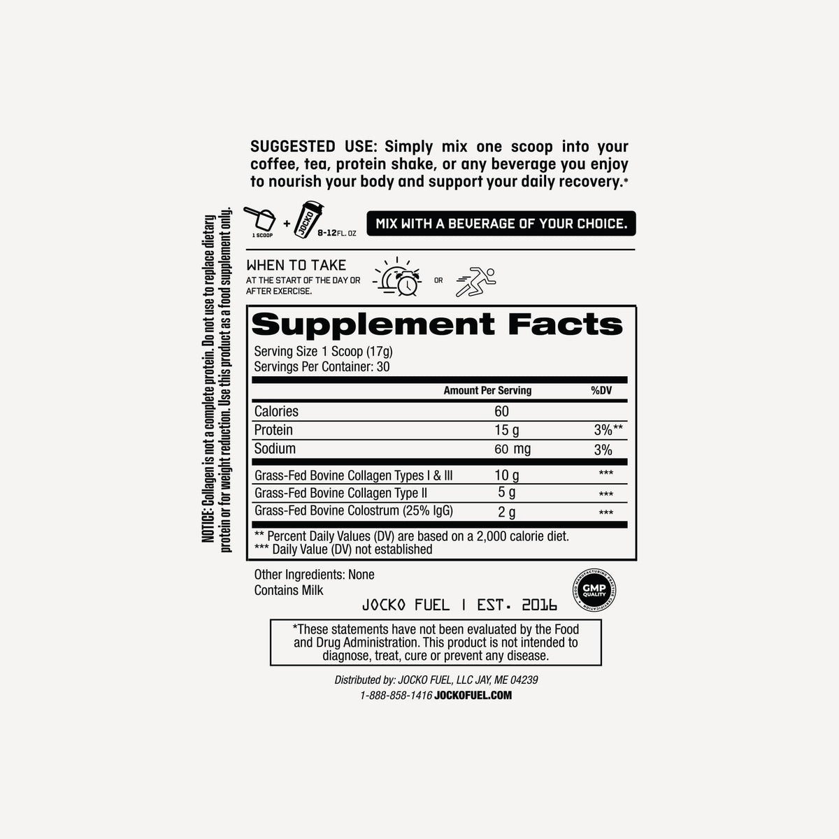 Jocko Collagen + Colostrum
