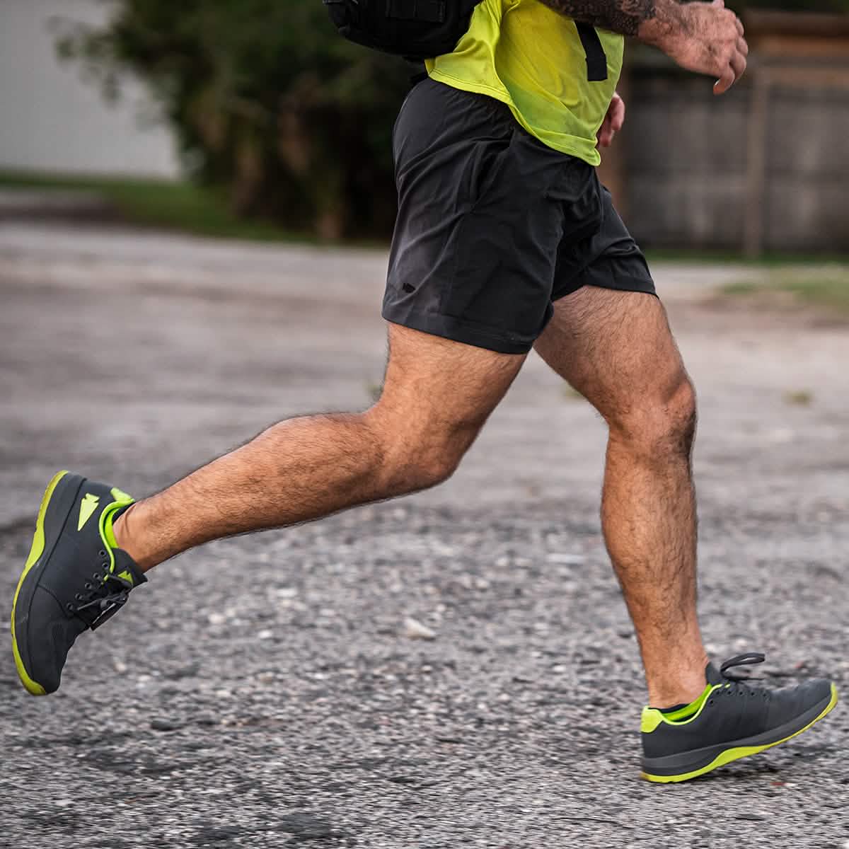 Men's Ballistic Trainers - Wolf Grey + Acid Lime