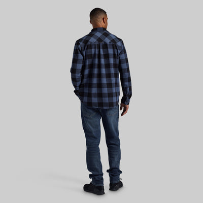 Woodsman Stretchy Flannel (Midnight Check)