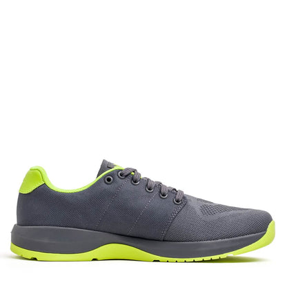 Men's Ballistic Trainers - Wolf Grey + Acid Lime