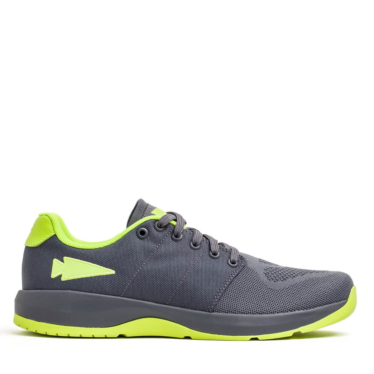 Men's Ballistic Trainers - Wolf Grey + Acid Lime