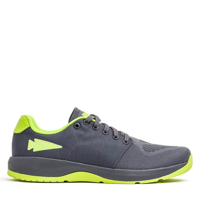 Men's Ballistic Trainers - Wolf Grey + Acid Lime