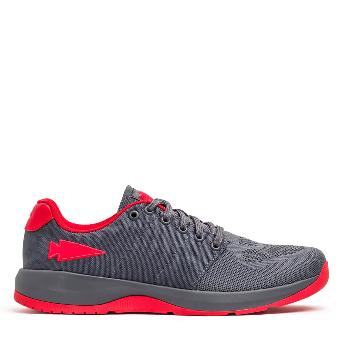 Men's Ballistic Trainers - Wolf Grey + High Risk Red