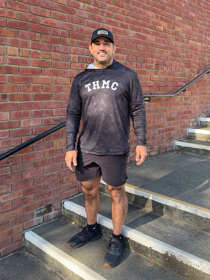 THMC x Amble Offshore Performance Fabric Hoodie - Black Camo