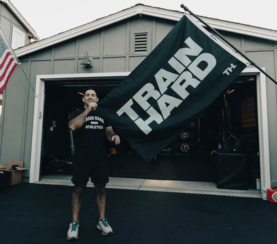 TRAIN HARD PREMIUM DOUBLE-SIDED FLAG