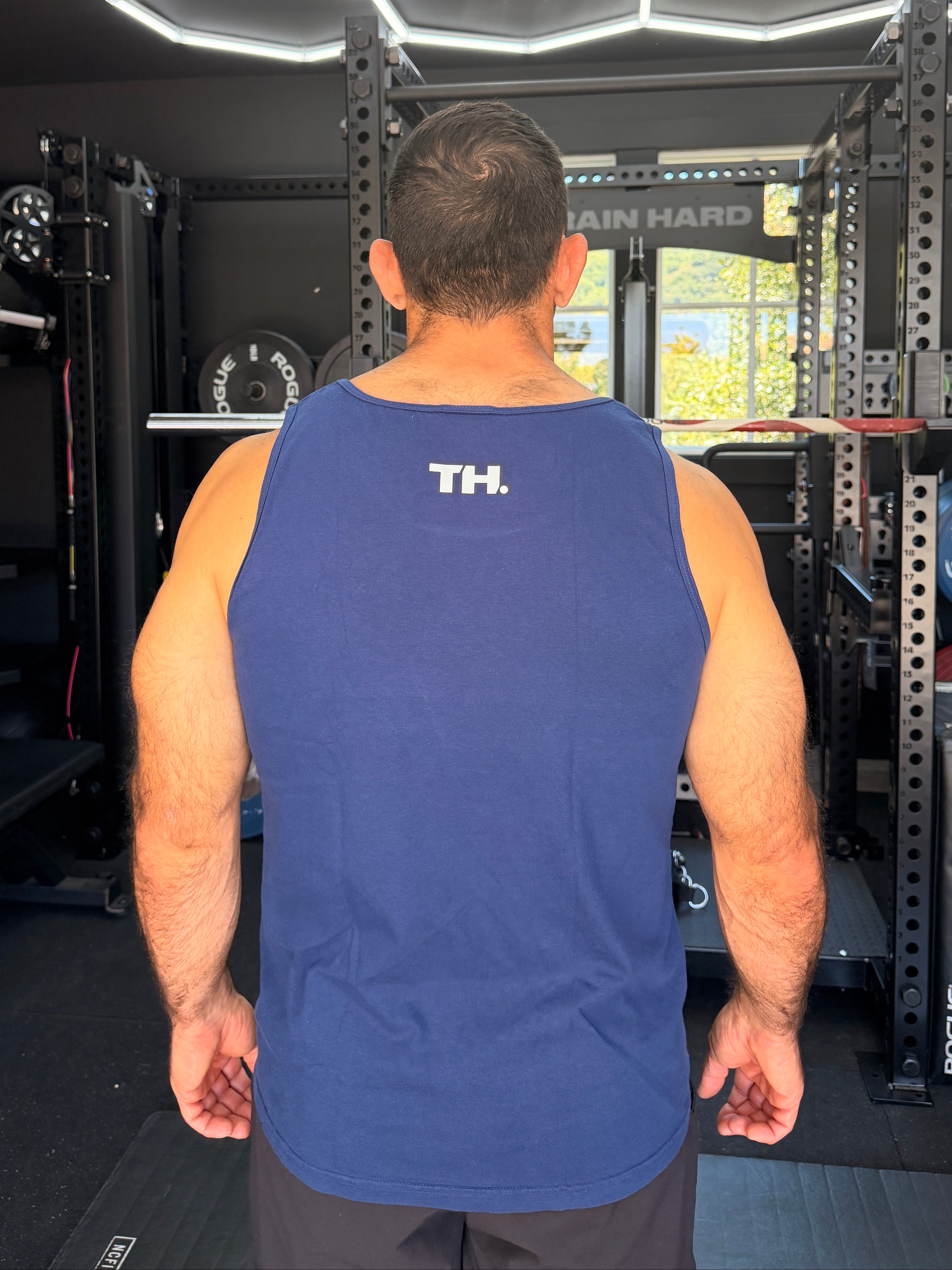 TRAIN HARD / AMERICA THROWBACK TANK