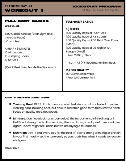Hard Training Programme TRAIN HARD / TRAINING PROGRAMS