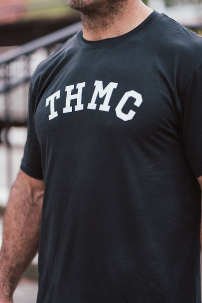 THMC x Amble Offshore Performance Fabric Tee - Black Heather