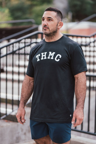 THMC x Amble Offshore Performance Fabric Tee - Black Heather