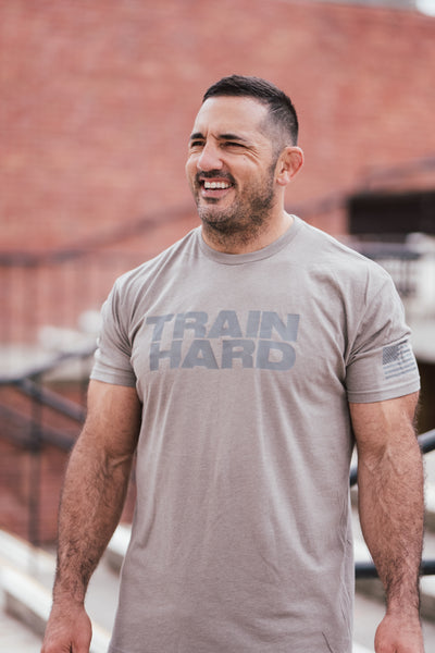 TRAIN HARD STAPLE TEE