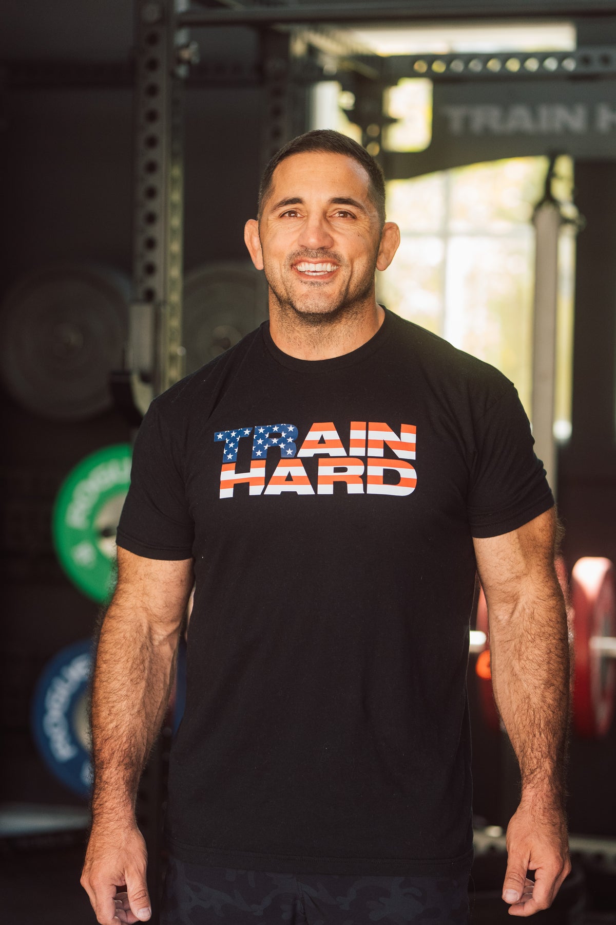 TRAIN HARD / AMERICA THROWBACK BLACK