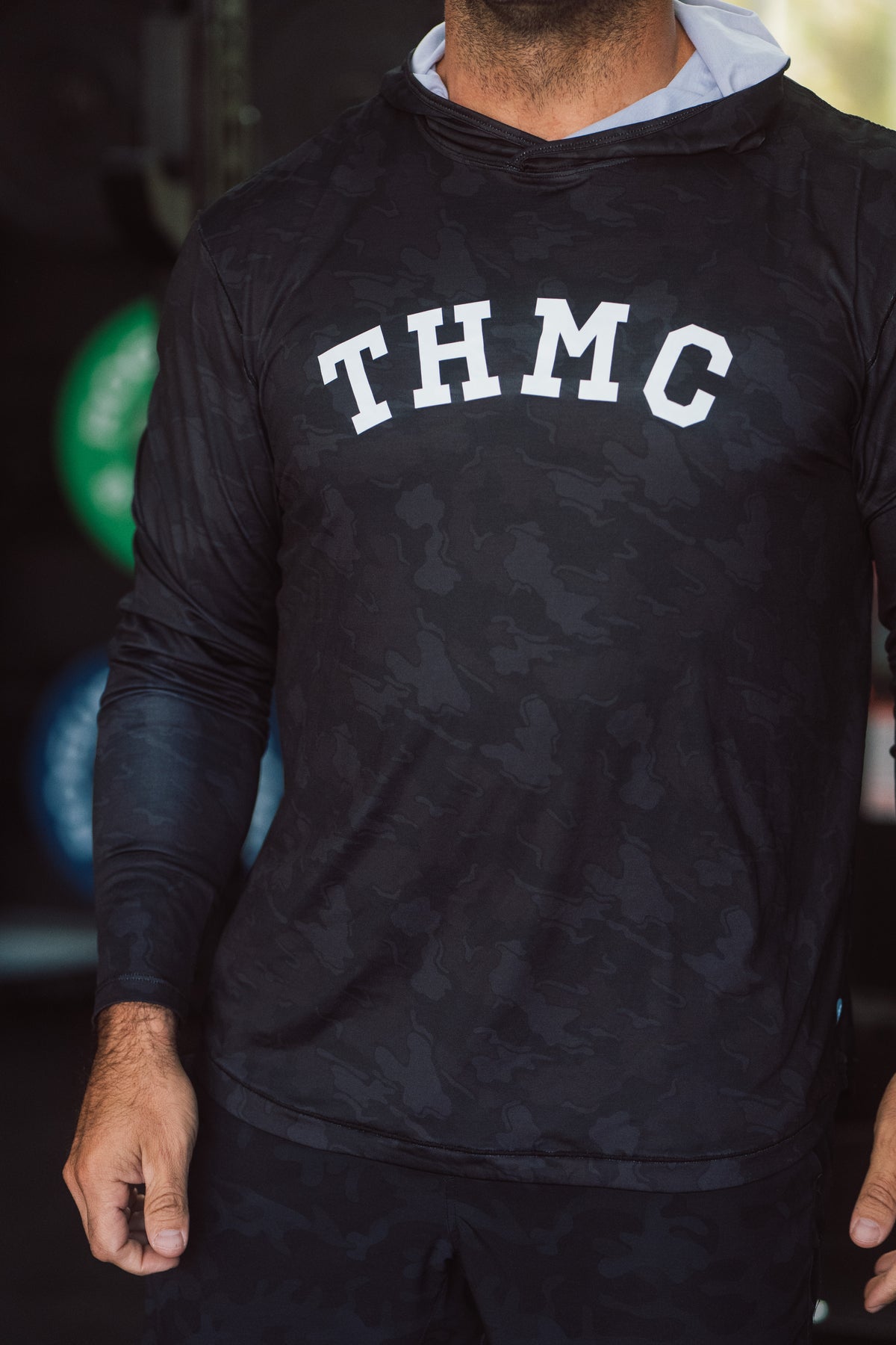 THMC x Amble Offshore Performance Fabric Hoodie - Black Camo