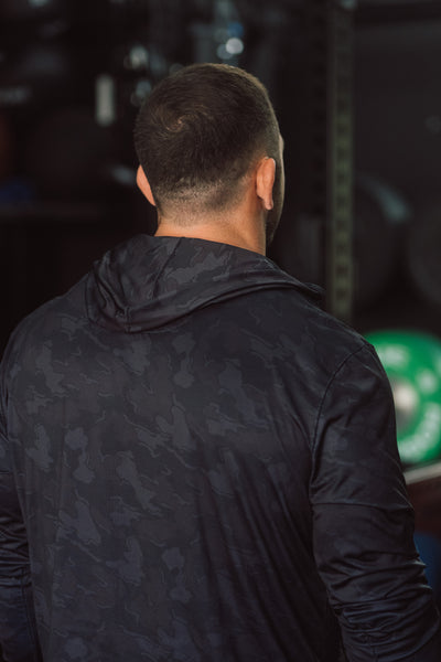THMC x Amble Offshore Performance Fabric Hoodie - Black Camo