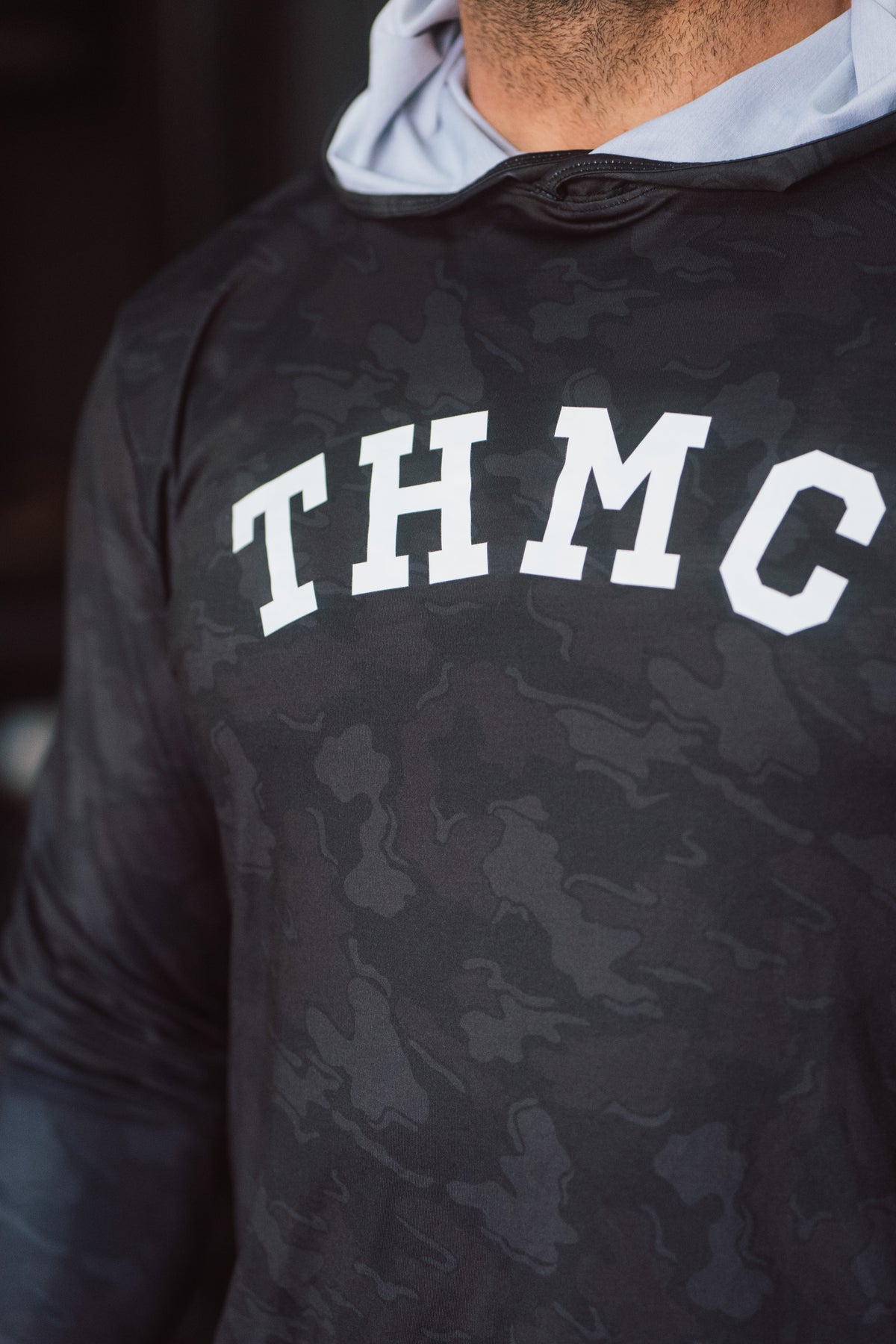 THMC x Amble Offshore Performance Fabric Hoodie - Black Camo