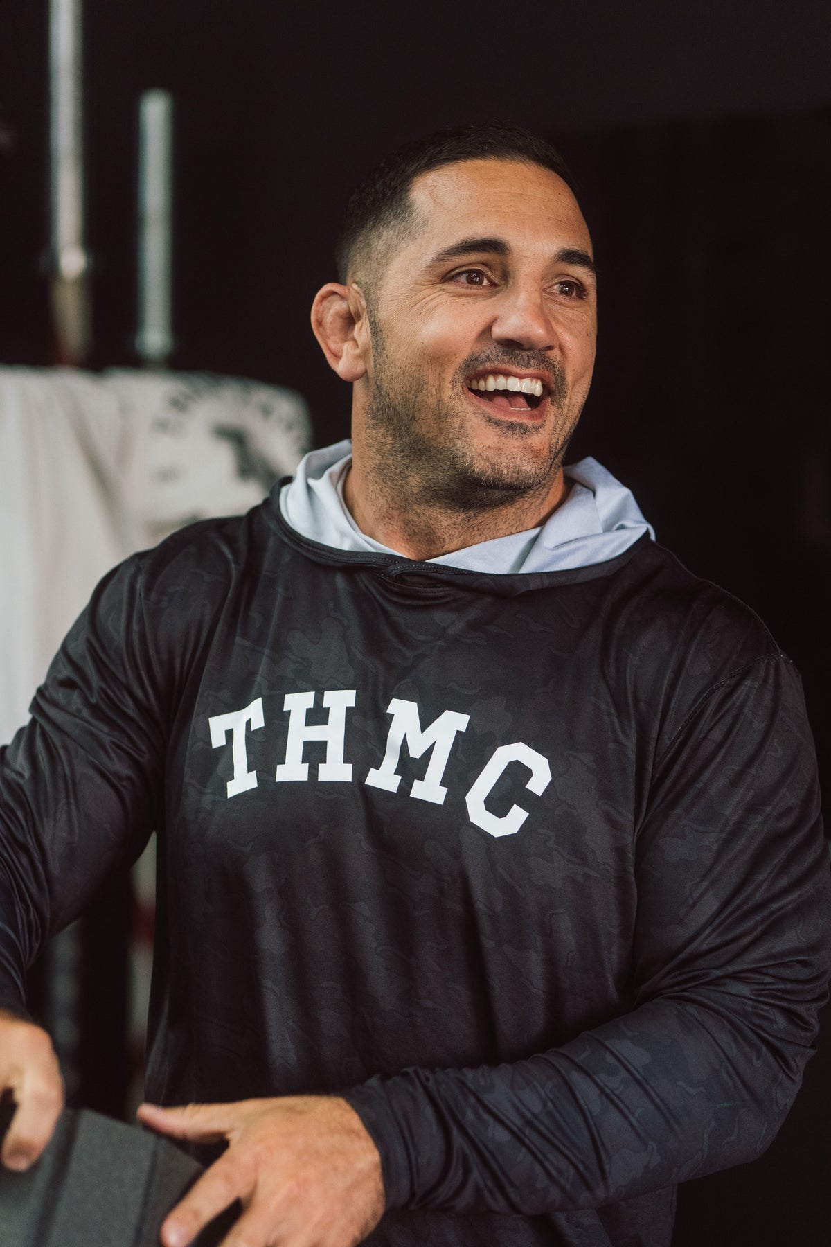 THMC x Amble Offshore Performance Fabric Hoodie - Black Camo
