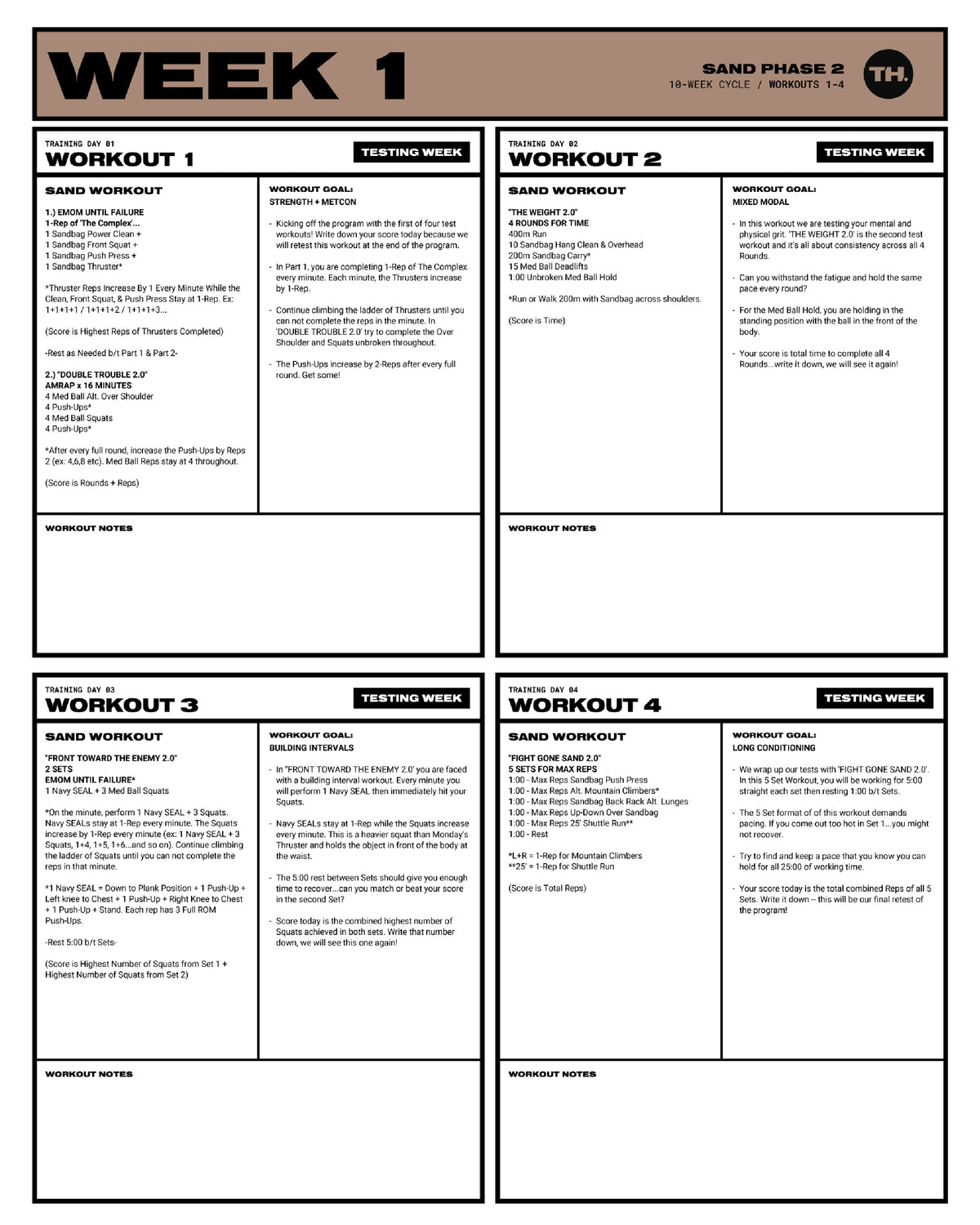 Hard Training Programme TRAIN HARD / TRAINING PROGRAMS