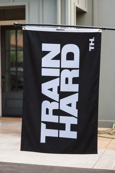 TRAIN HARD PREMIUM DOUBLE-SIDED FLAG