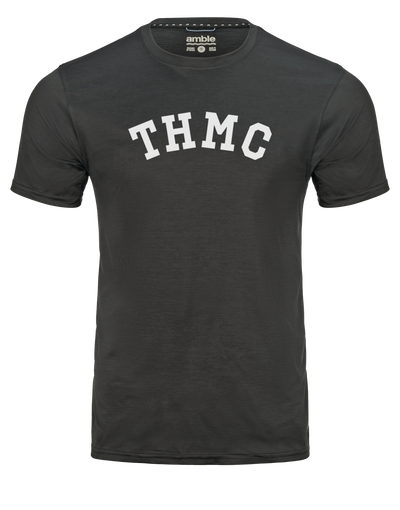 THMC x Amble Offshore Performance Fabric Tee - Black Heather