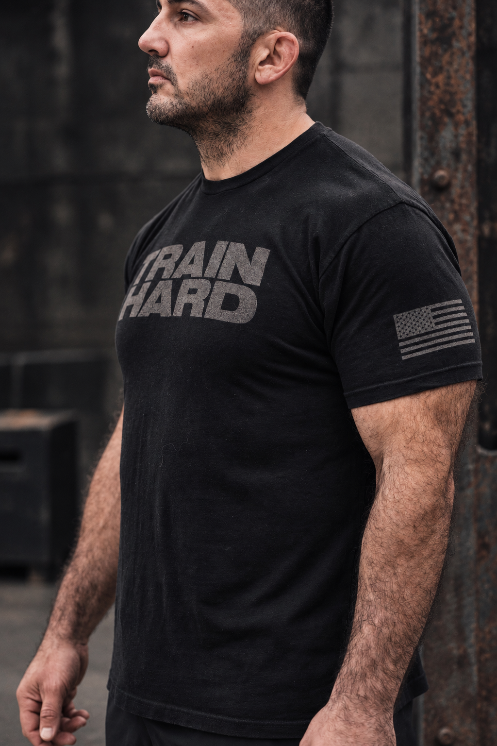 TRAIN HARD STAPLE TEE
